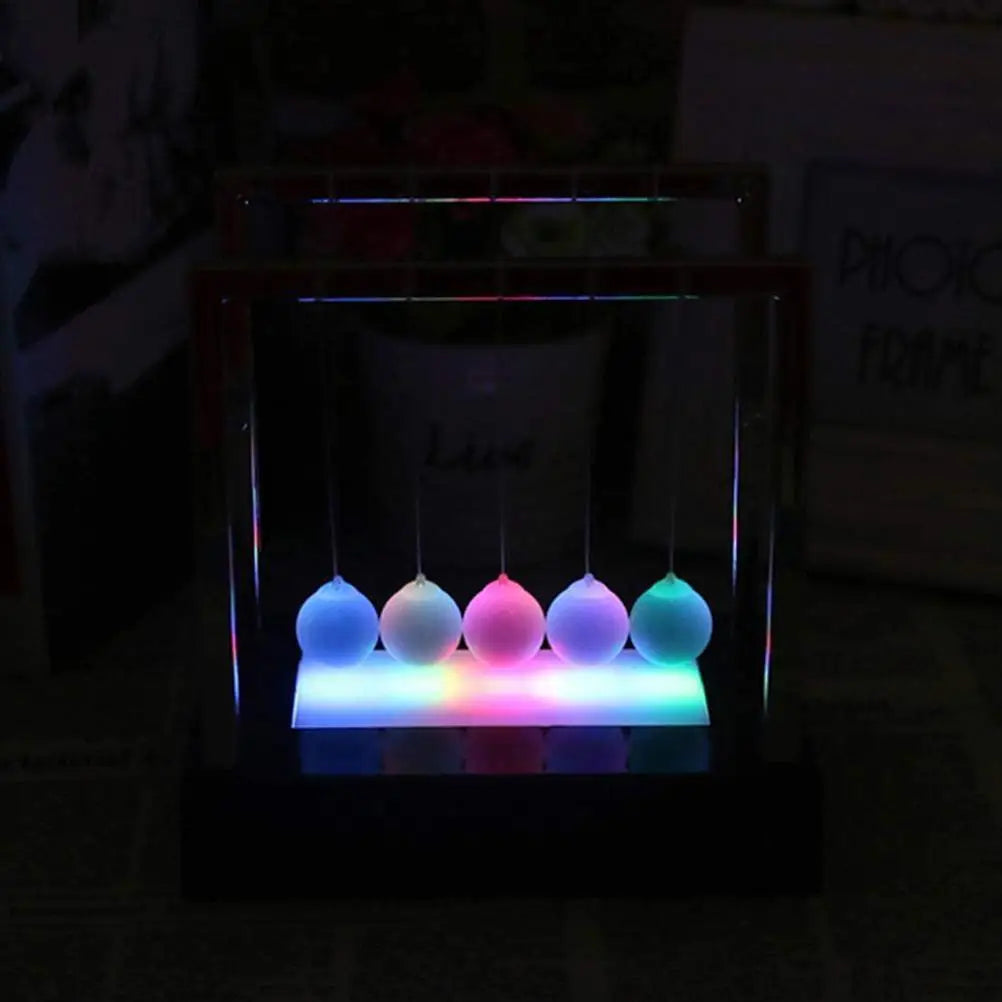 Newtons Swing Ball LED Light Up Kids Toys Home and Office Decor