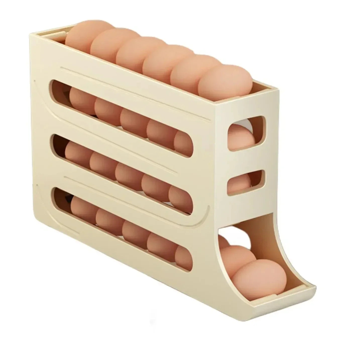 Refrigerator Rolling Egg Storage Organizer