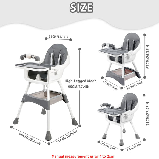 High Chair Portable Convertible Toy Rack