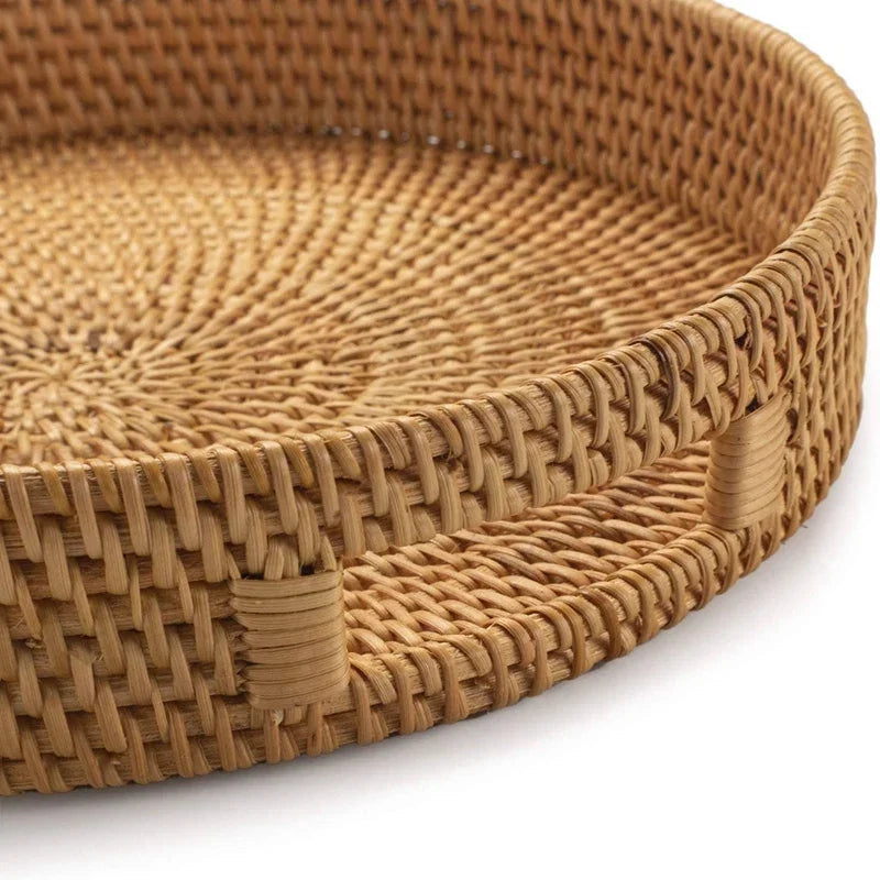 Gulf Coast Rattan Ottoman Tray