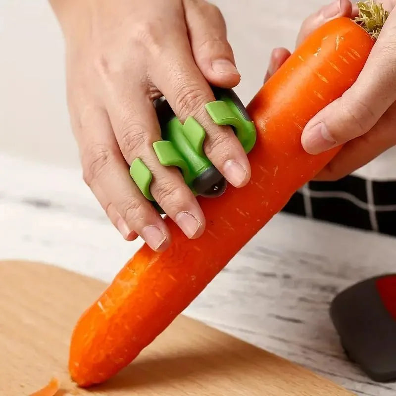 Sharp Vegetable Peeler with Non Slip Grip – Stainless Steel Blade Kitchen Tool for Cooking and Camping