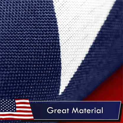 American Flag 3x5 FT – Heavy Duty Polyester USA Flag with Brass Grommets for Indoor and Outdoor Display