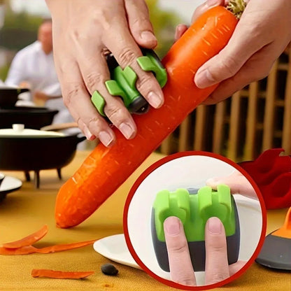 Sharp Vegetable Peeler with Non Slip Grip – Stainless Steel Blade Kitchen Tool for Cooking and Camping