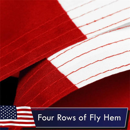 American Flag 3x5 FT – Heavy Duty Polyester USA Flag with Brass Grommets for Indoor and Outdoor Display
