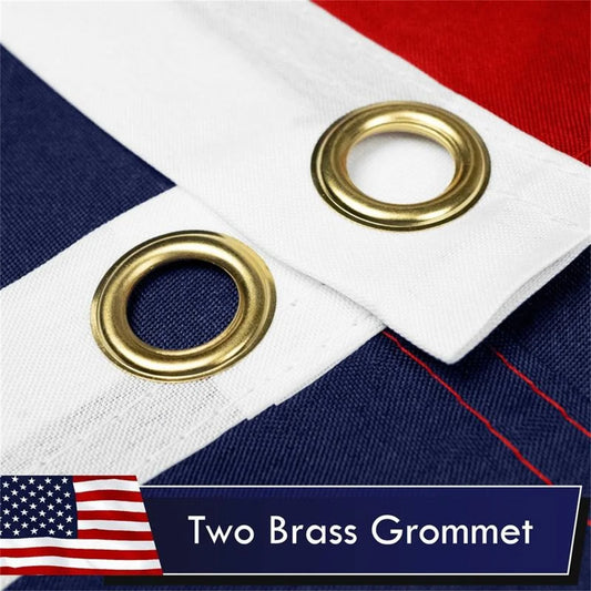 American Flag 3x5 FT – Heavy Duty Polyester USA Flag with Brass Grommets for Indoor and Outdoor Display