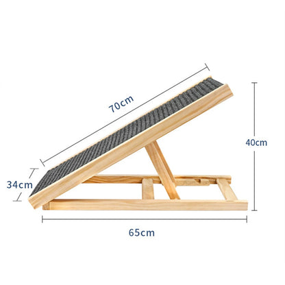 Dog Ramp Natural Pine Lightweight Folding
