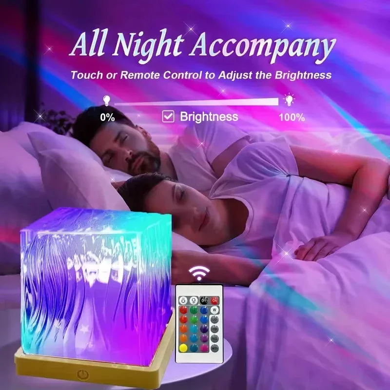 Ocean Wave Projector Light 16 Colors Remote LED