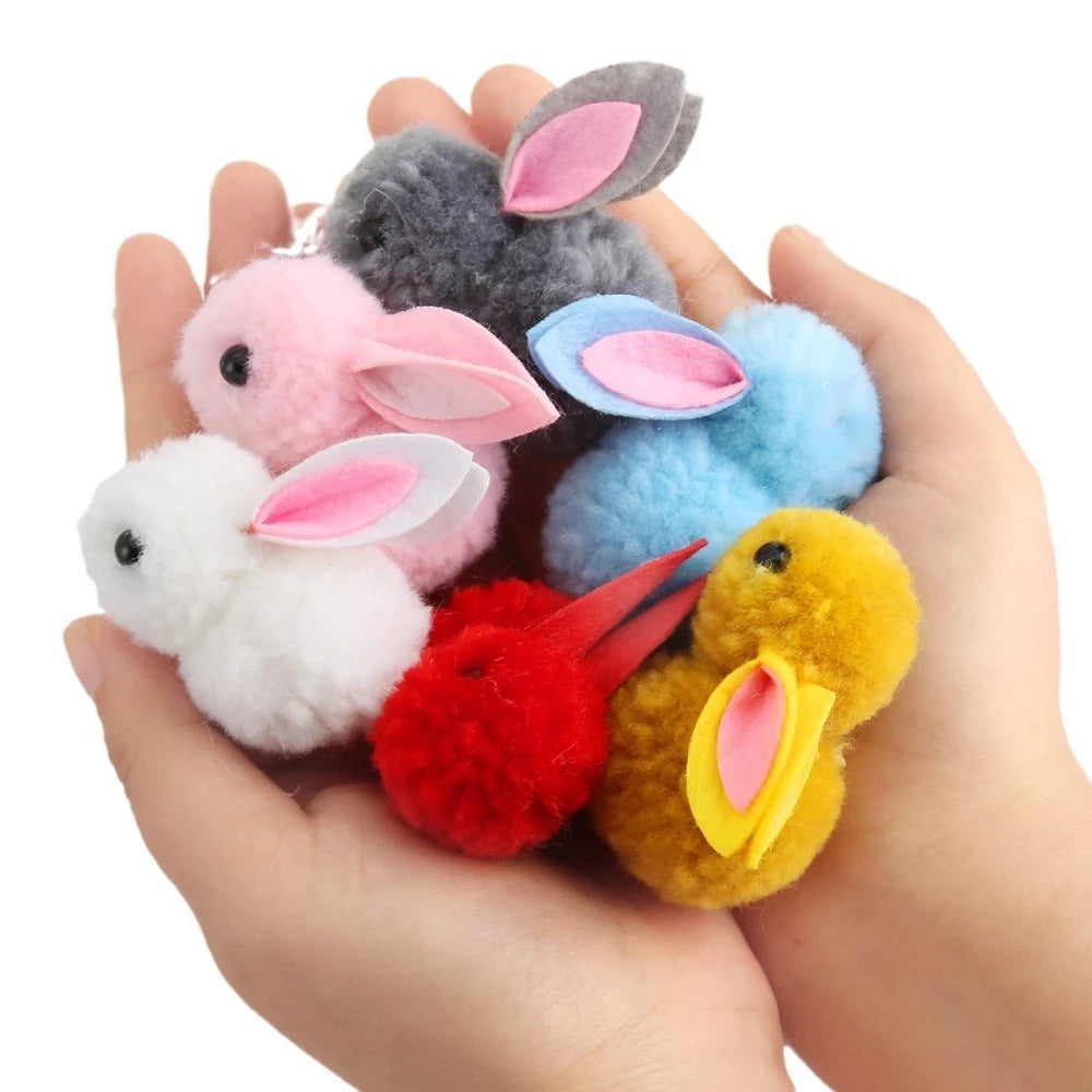 24 Pack Easter Eggs Fillers with Bunny Plush