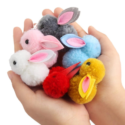 24 Pack Easter Eggs Fillers with Bunny Plush