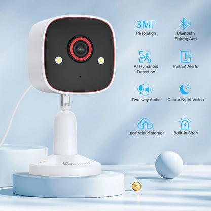 Indoor Outdoor Security Camera 2K HD Wireless