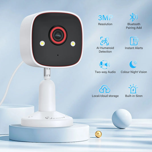 Indoor Outdoor Security Camera 2K HD Wireless