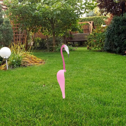 Flamingo Garden Stake Decor – Metal Outdoor Lawn Ornament for Yard, Garden and Patio