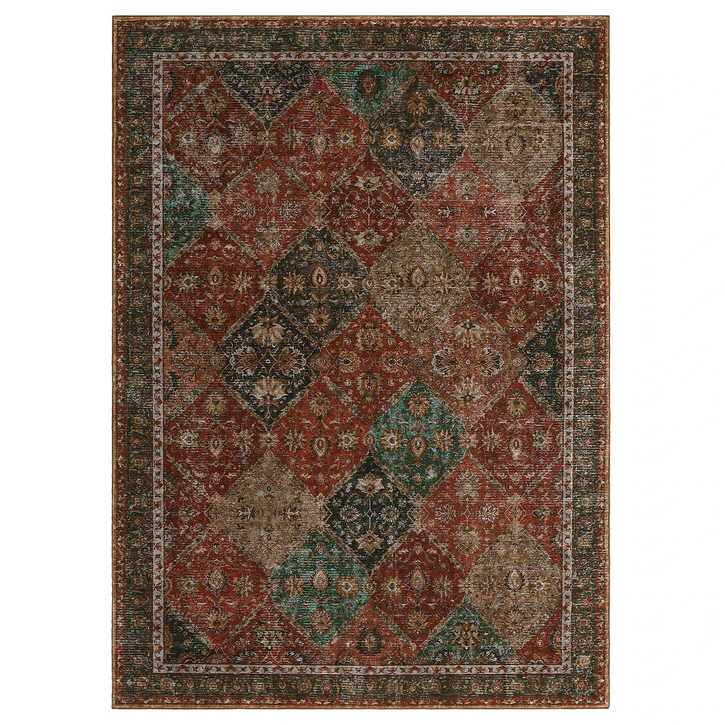 Rug Living Room Machine Washable Vintage