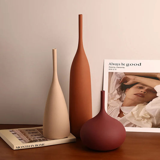 Harbor Mist Textured Ceramic Vase