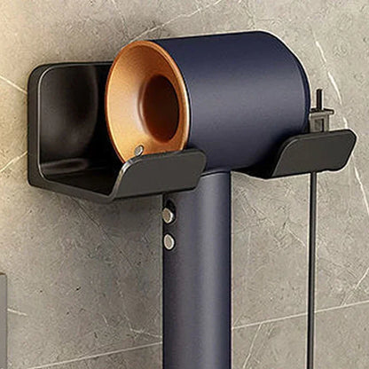 Wall Mounted Hair Dryer Holder – No-Drill Bathroom Organizer & Space-Saving Blow Dryer Storage Rack
