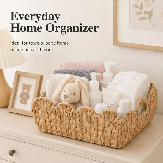 Seabreeze Water Hyacinth Storage Basket