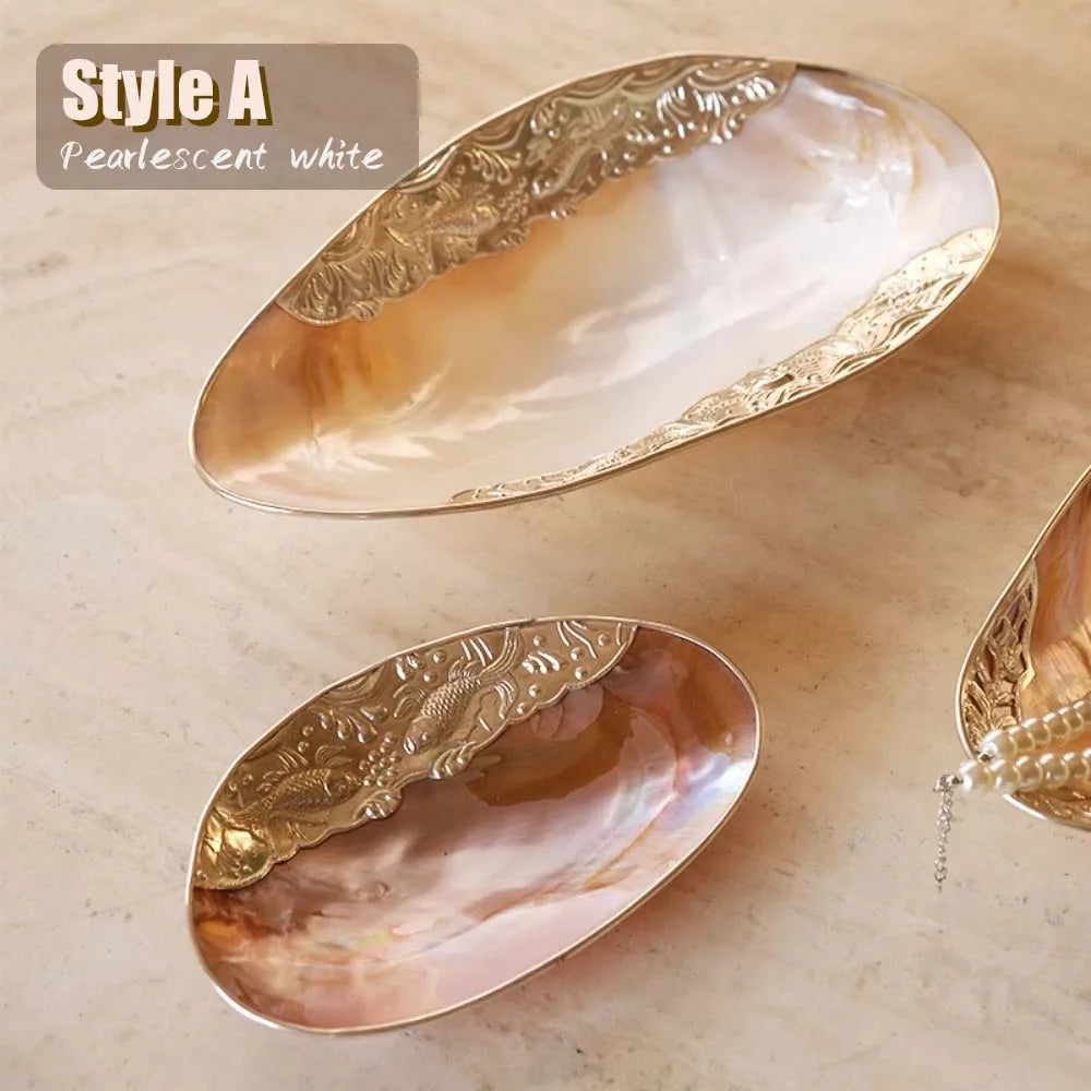 Mussel Jewelry Storage Tray Natural Large Shell
