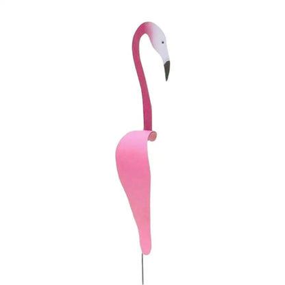 Flamingo Garden Stake Decor – Metal Outdoor Lawn Ornament for Yard, Garden and Patio