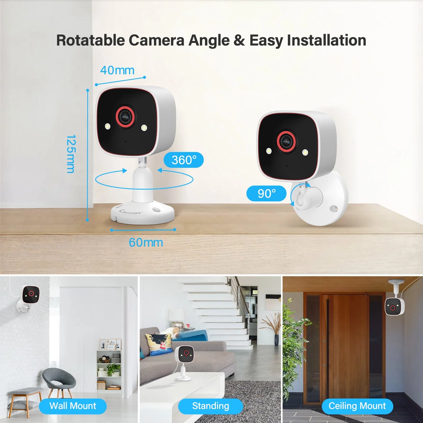 2PCS Indoor Outdoor Baby Monitor