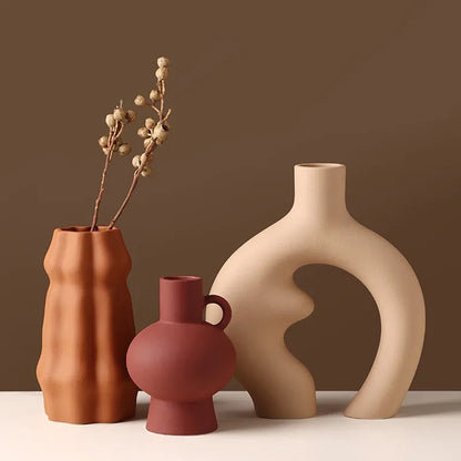 Palm Beach Ring Ceramic Vase