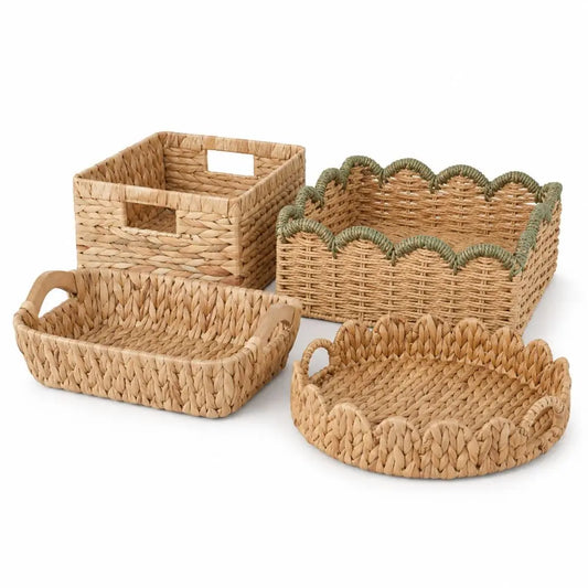 Seabreeze Water Hyacinth Storage Basket