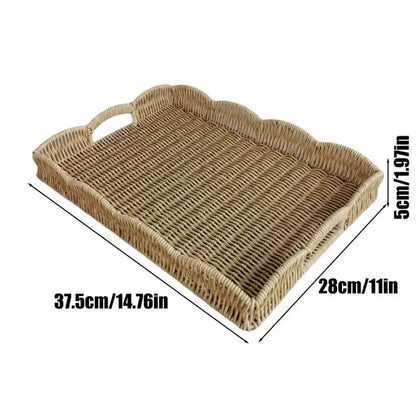 Palm Cove Woven Serving Tray