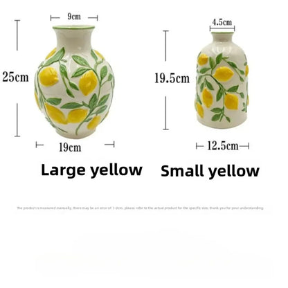 Citrus Grove Ceramic Vase