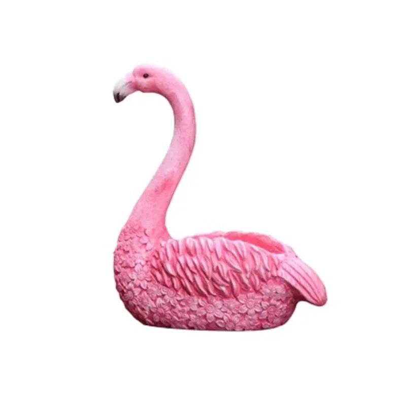 Paradise Flamingo Garden Planter