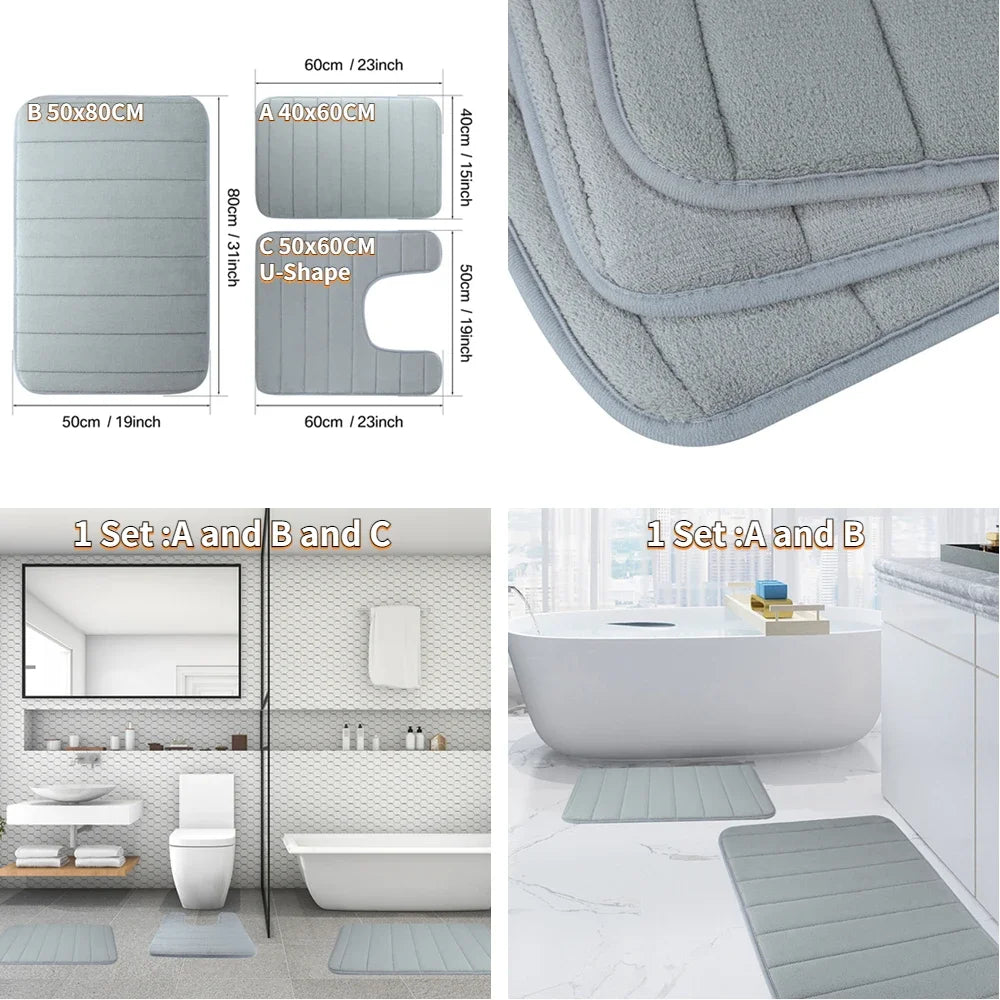 Absorbent Memory Foam Bath Mat