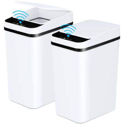 2 Pack Touchless Trash Cans Touchless