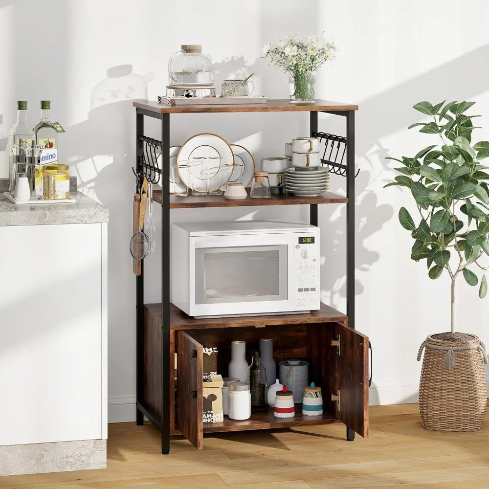 Baker's Rack Pantry Open Shelves
