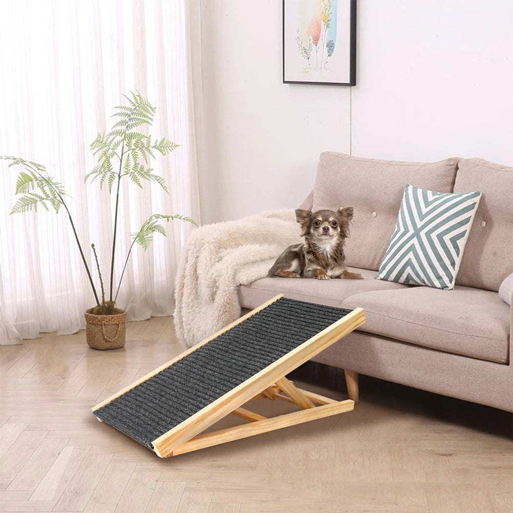 Dog Ramp Natural Pine Lightweight Folding