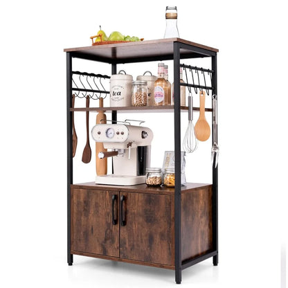 Baker's Rack Pantry Open Shelves