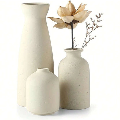 Driftwood Ceramic Vase Trio
