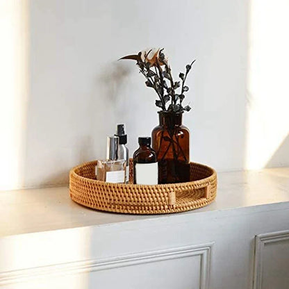 Gulf Coast Rattan Ottoman Tray