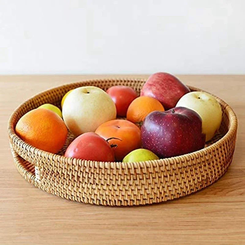 Gulf Coast Rattan Ottoman Tray