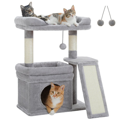 Small Cat Tree Scratching Post Top Perch