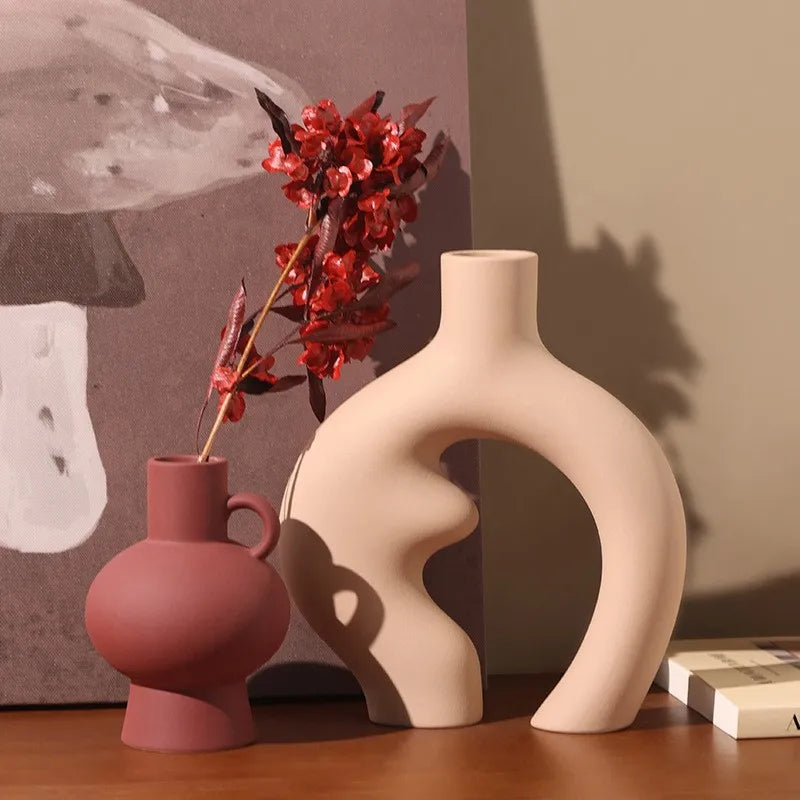 Palm Beach Ring Ceramic Vase