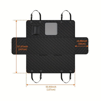 Dog Car Seat Cover Storage Pockets