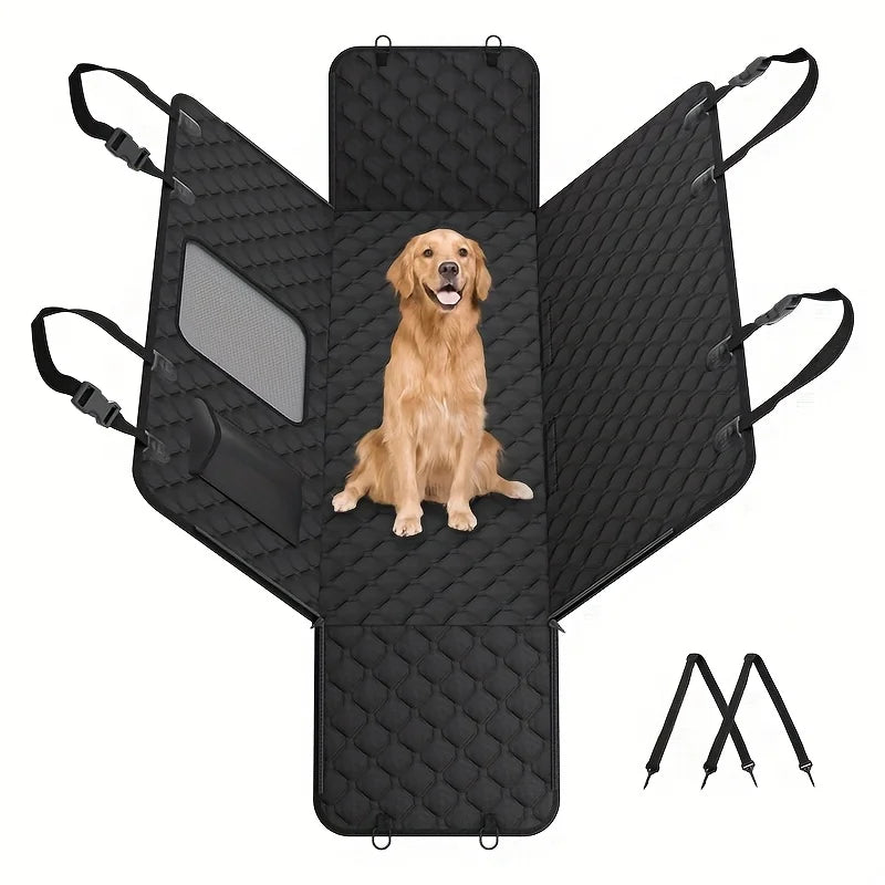 Dog Car Seat Cover Storage Pockets
