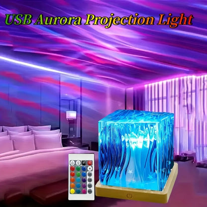 Ocean Wave Projector Light 16 Colors Remote LED