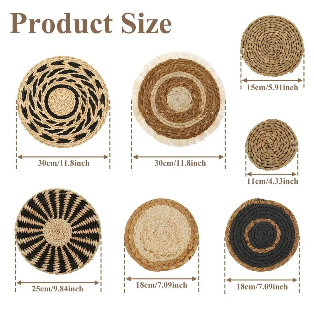 Tidewater Woven Wall Basket Collection – 7 Piece Set