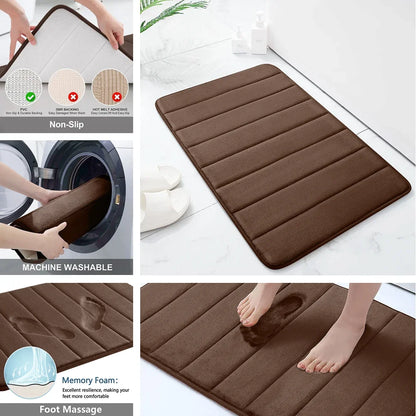 Absorbent Memory Foam Bath Mat