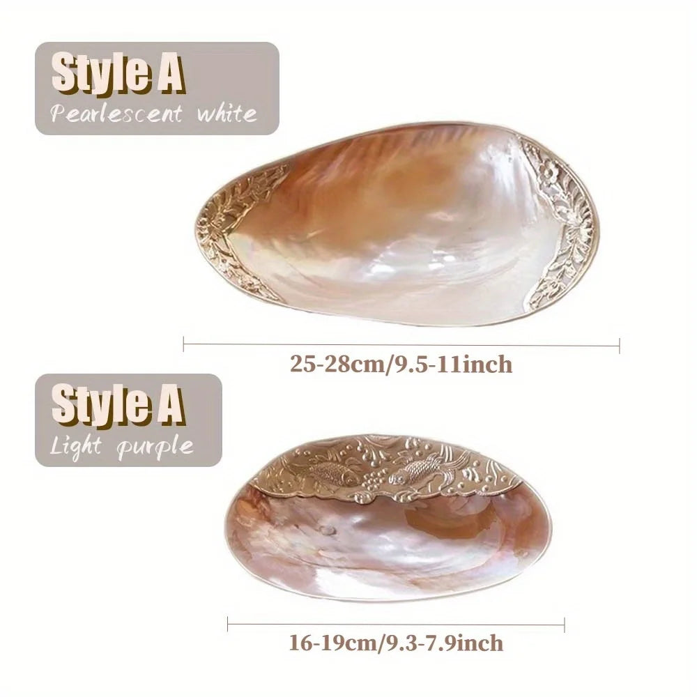 Mussel Jewelry Storage Tray Natural Large Shell