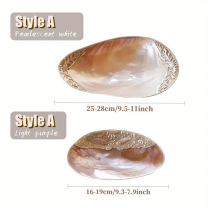 Mussel Jewelry Storage Tray Natural Large Shell