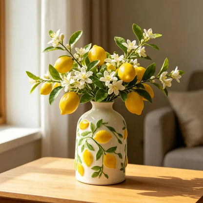 Citrus Grove Ceramic Vase