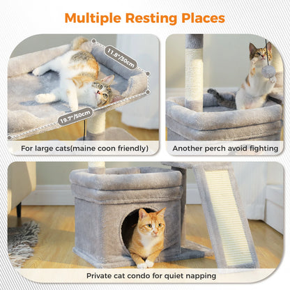 Small Cat Tree Scratching Post Top Perch