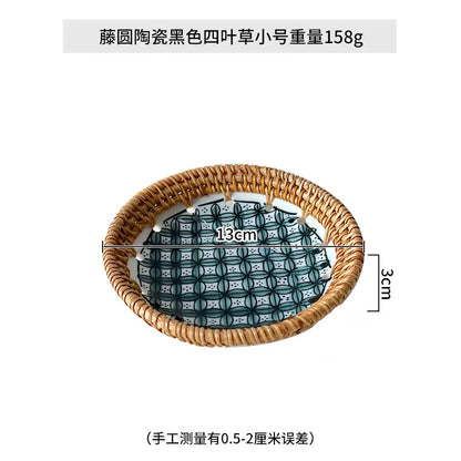 Seaside Woven Entertaining Tray