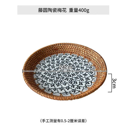 Seaside Woven Entertaining Tray