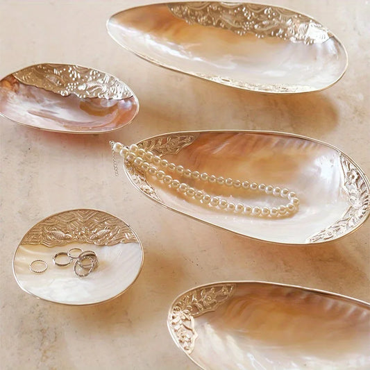 Mussel Jewelry Storage Tray Natural Large Shell